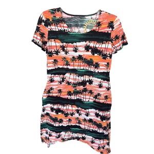 Sun Bay Sunny Day Tech Women's Dress Short Sleeve Multicolor Petite Small‎
